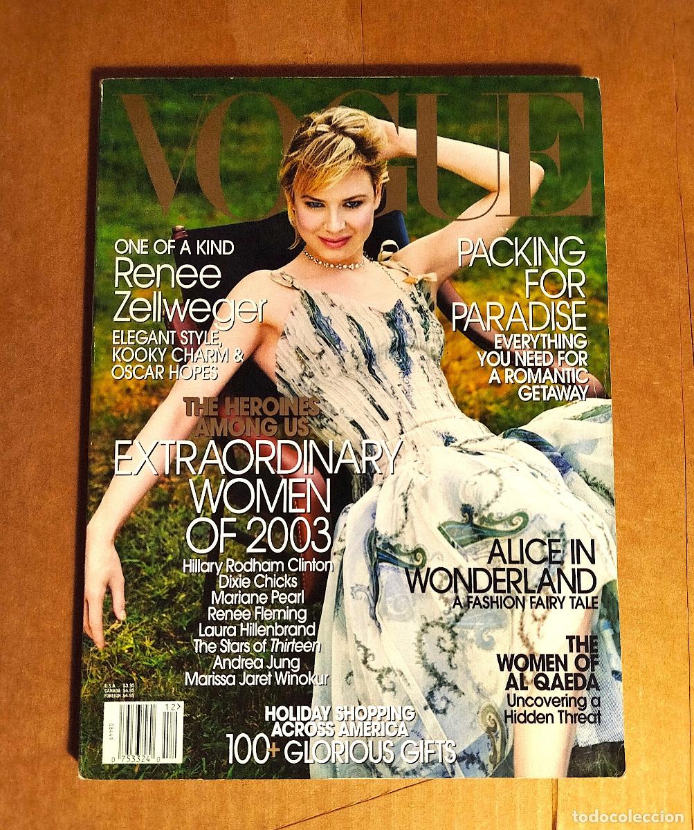 Coleccionismo de Revistas y Peri&oacute;dicos: VOGUE US DECEMBER 2003 - RENEE ZELLWEGER - NATALIA VODIANOVA - ANNIE LEIBOVITZ - 338 p.