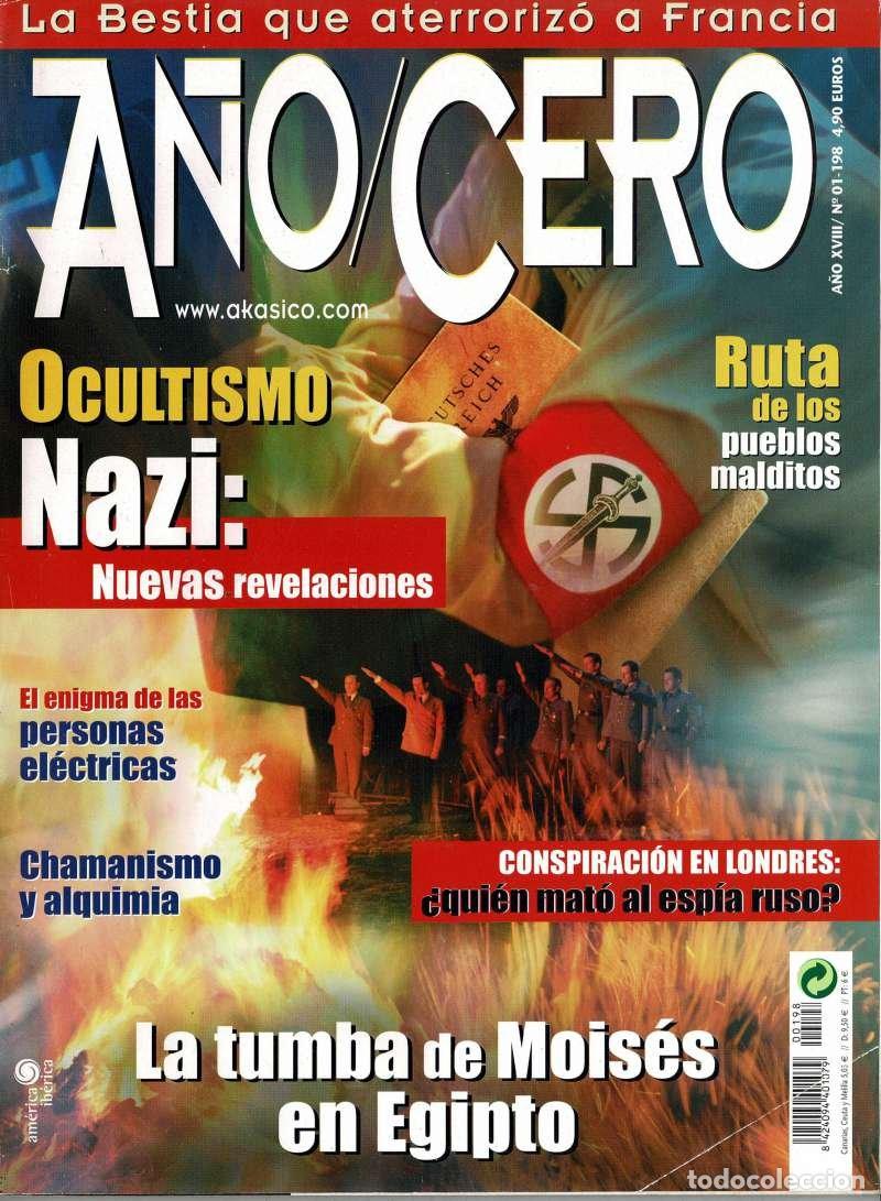 Coleccionismo de Revistas y Peri&oacute;dicos: Revista A&ntilde;o Cero N&ordm; 198. Ocultismo Nazi. La tumba de Mois&eacute;s