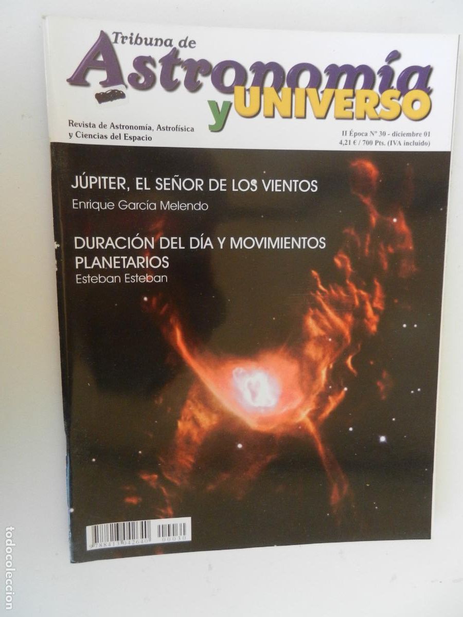 Coleccionismo de Revistas y Peri&oacute;dicos: TRIBUNA DE ASTRONOMIA Y UNIVERSO REVISTA N&ordm; 30- 12- 2001- J&Uacute;PITER , EL SE&Ntilde;OR DE LOS VIENT-VER INDICE