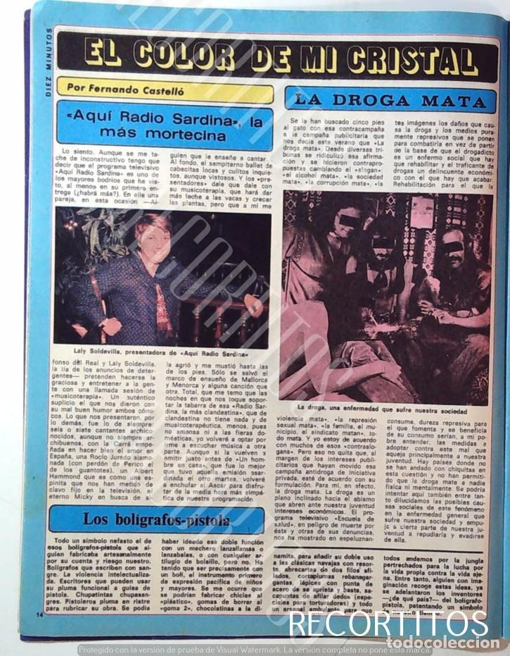 Coleccionismo de Revistas y Peri&oacute;dicos: LALY SOLDEVILLA sol de villa saldevilla lali LAS DROGAS LA ENFERMEDAD DE LOS 80