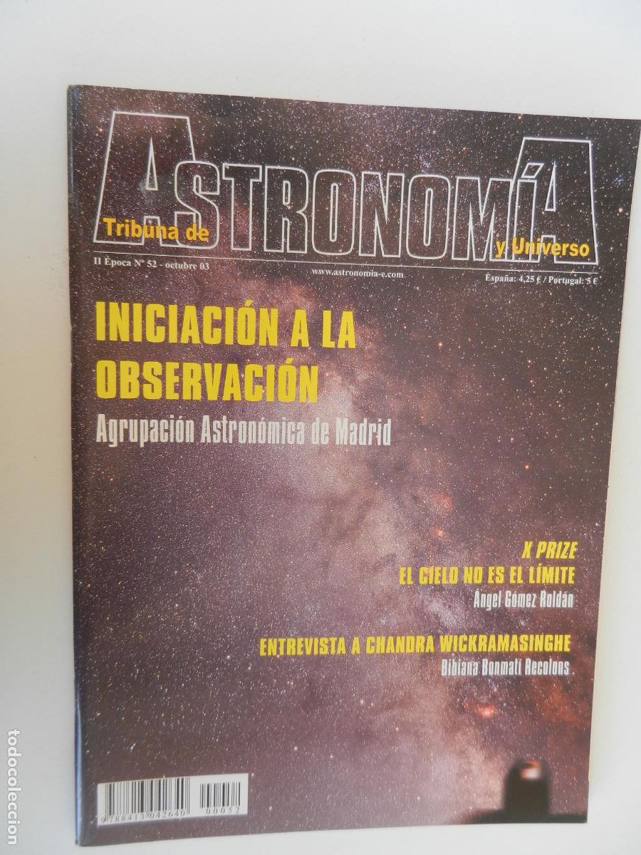 Coleccionismo de Revistas y Peri&oacute;dicos: TRIBUNA DE ASTRONOMIA Y UNIVERSO REVISTA N&ordm; 52- 10-2003 -INICIACION A LA OBSERVACION -VER INDICE