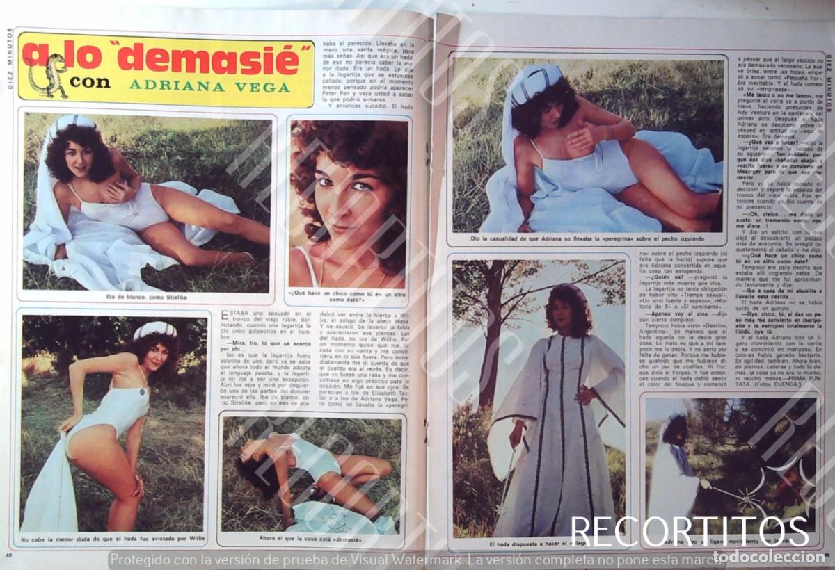 Coleccionismo de Revistas y Peri&oacute;dicos: ADRIANA VEGA A LO DEMASIE
