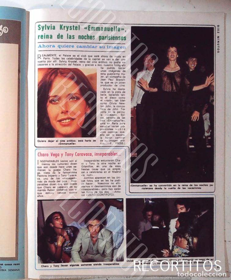 Collection Magazines and Newspapers: SYLVIA KRISTEL EMMANUEL CHARO VEGA TONY CARAVACA EN GITANILLOS