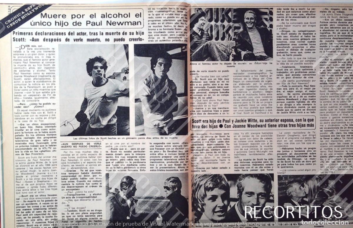 Coleccionismo de Revistas y Peri&oacute;dicos: ROBERT SCOTT NEWMAN EL UNICO HIJO DE PAUL NEWMANS ROBERT REDFORD JOANNE WOODWARD JACKIE WHITE