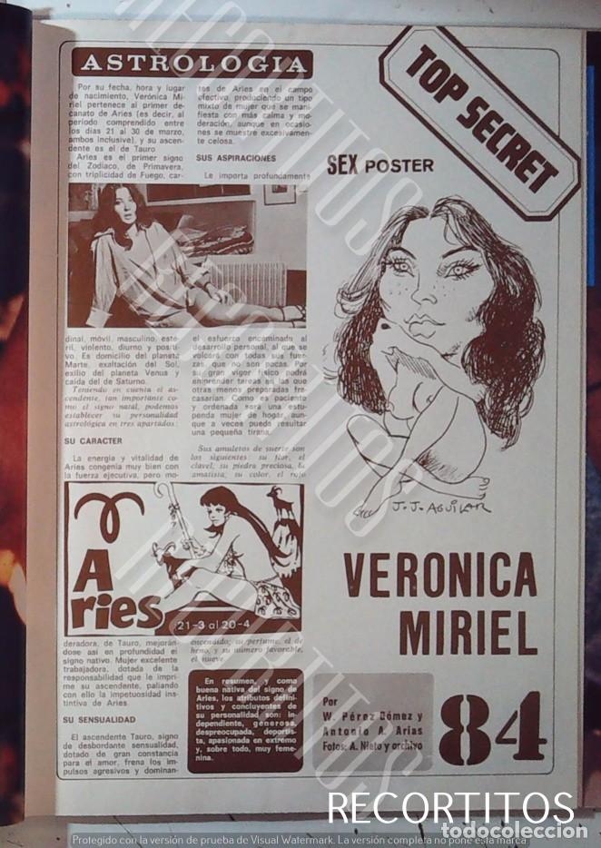 Colecionismo de Revistas e Jornais: TOP SECRET SEX POSTER EN DIEZ MINUTOS 84 VERONICA MIRIEL