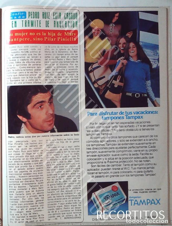 Collectionnisme de Revues et Journaux: tampax anuncio publicidad PEDRO RUIZ