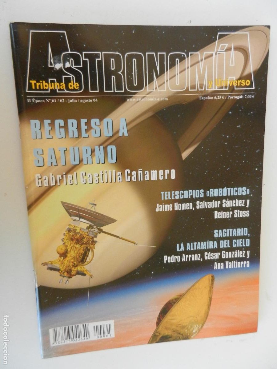 Coleccionismo de Revistas y Peri&oacute;dicos: TRIBUNA DE ASTRONOMIA Y UNIVERSO REVISTA N&ordm; 61/62- 07/08-2004 -REGRESO A SATURNO -VER INDICE