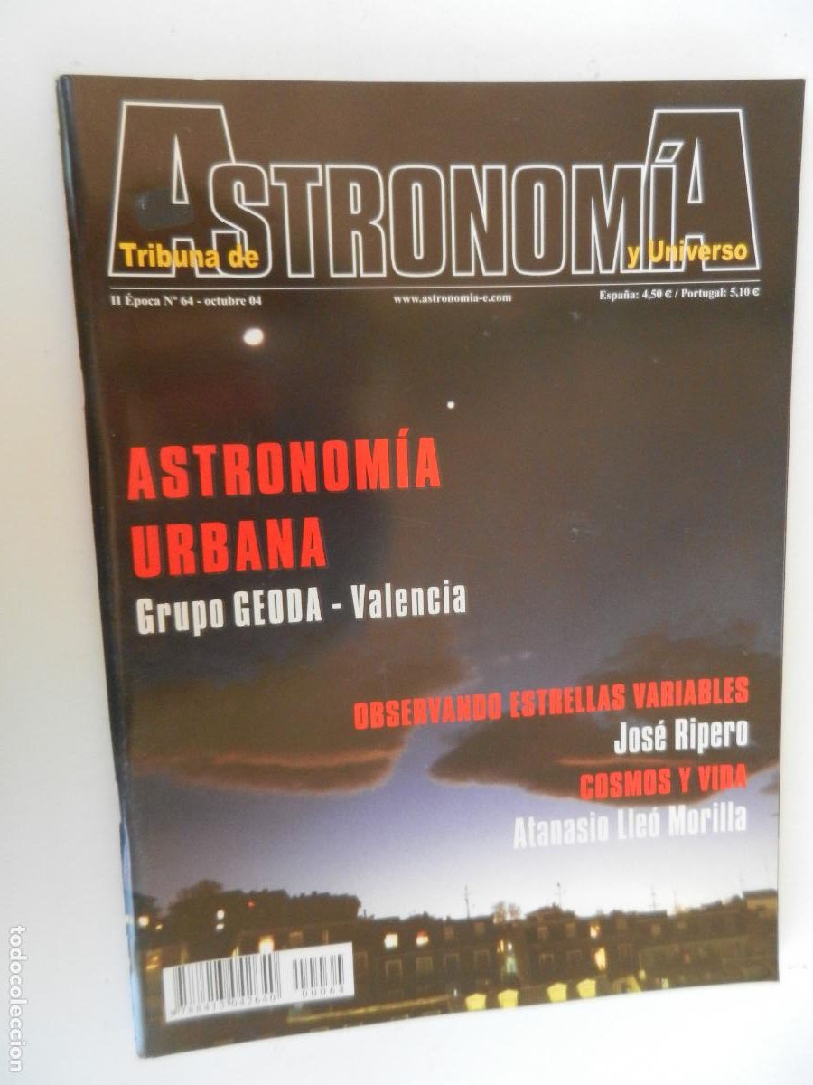 Coleccionismo de Revistas y Peri&oacute;dicos: TRIBUNA DE ASTRONOMIA Y UNIVERSO REVISTA N&ordm; 64- 10-2004 -ASTRONOMIA URBANA -VER INDICE