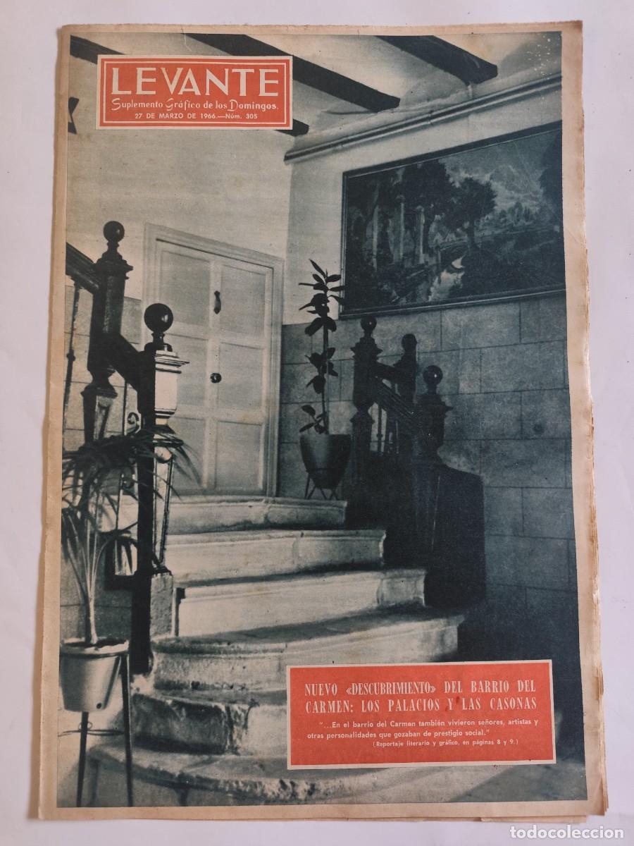 Coleccionismo de Revistas y Peri&oacute;dicos: REVISTA LEVANTE 1966 PEPSI-COLA INAUGURACION, BARRIO DEL CARMEN VALENCIA, LA ELIANA, JOSE ESTEVE EDO