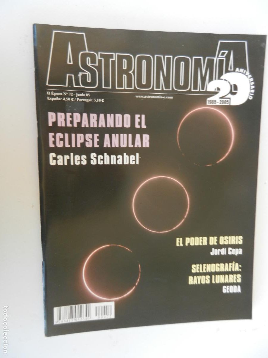 Coleccionismo de Revistas y Peri&oacute;dicos: TRIBUNA DE ASTRONOMIA Y UNIVERSO REVISTA N&ordm; 72- 06-2005 -EL PODER DE OSIRIS -VER INDICE