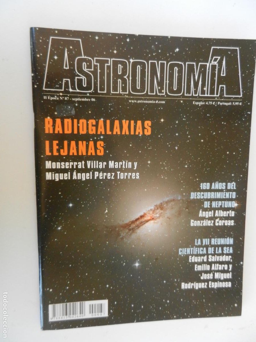 Sammeln von Zeitschriften und Zeitungen: TRIBUNA DE ASTRONOMIA Y UNIVERSO REVISTA N&ordm;87- 09-2006 -RADIOGALAXIAS LEJANAS -VER INDICE