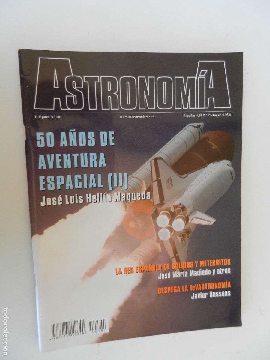 Colecionismo de Revistas e Jornais: TRIBUNA DE ASTRONOMIA Y UNIVERSO REVISTA N&ordm; 101-11-2007-50 A&Ntilde;OS DE AVENTURA ESPACIAL -VER INDICE