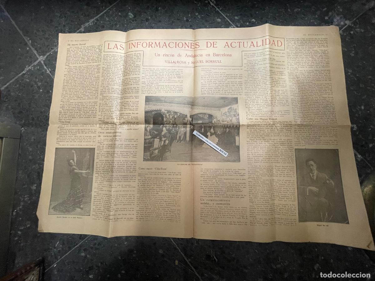 Colecionismo de Revistas e Jornais: ANTIGUA PUBLICACI&Oacute;N - EL ESCANDALO- A&Ntilde;O II N&ordm; 20 BARCELONA 4 MARZO 1926 VILLA ROSA Y MIGUEL BORRULL