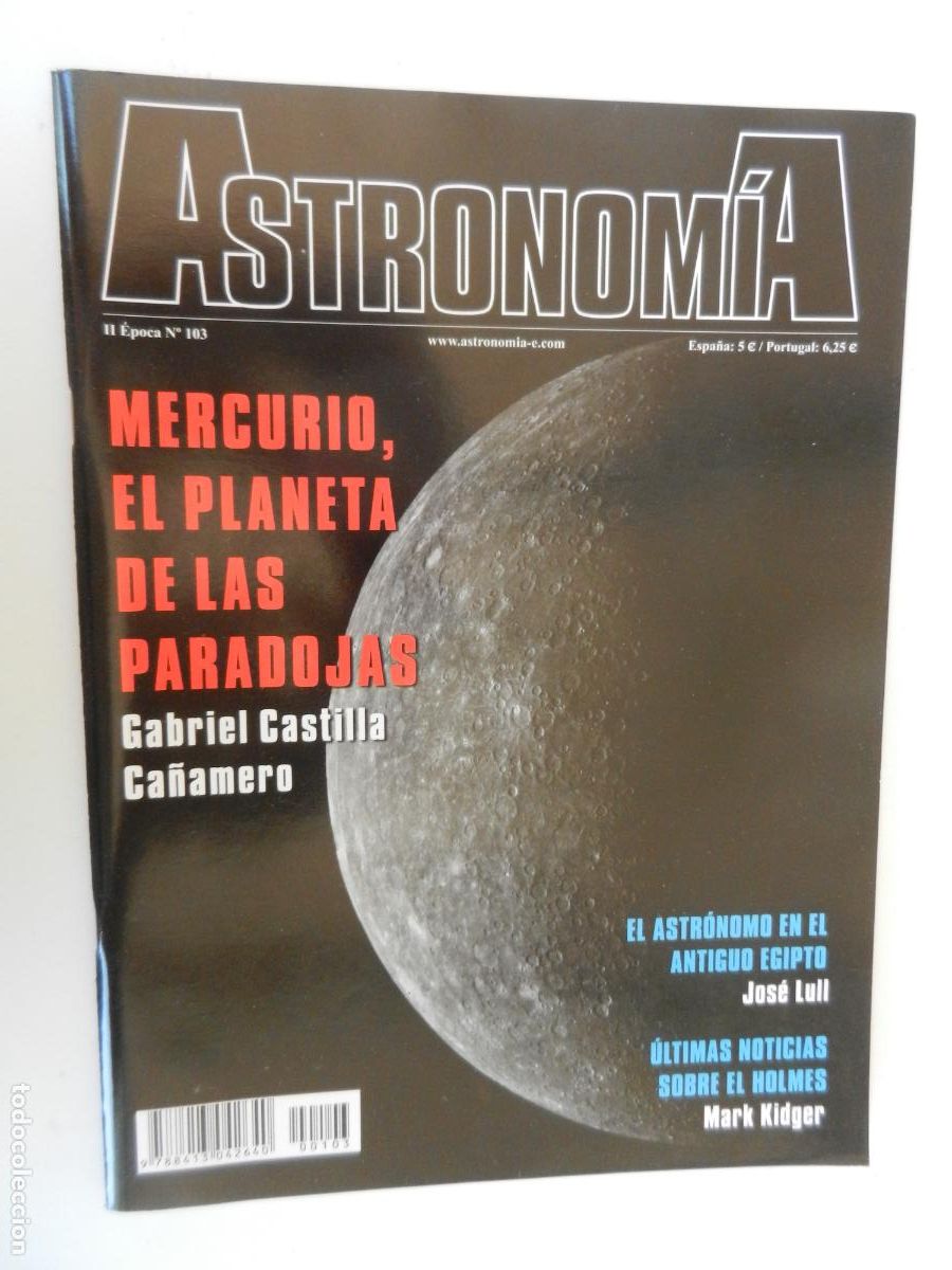 Collezionismo di Riviste e Giornali: TRIBUNA DE ASTRONOMIA Y UNIVERSO REVISTA N&ordm; 103-01-2008-MERCURIO EL PLANETA DE LAS PARA -VER INDICE