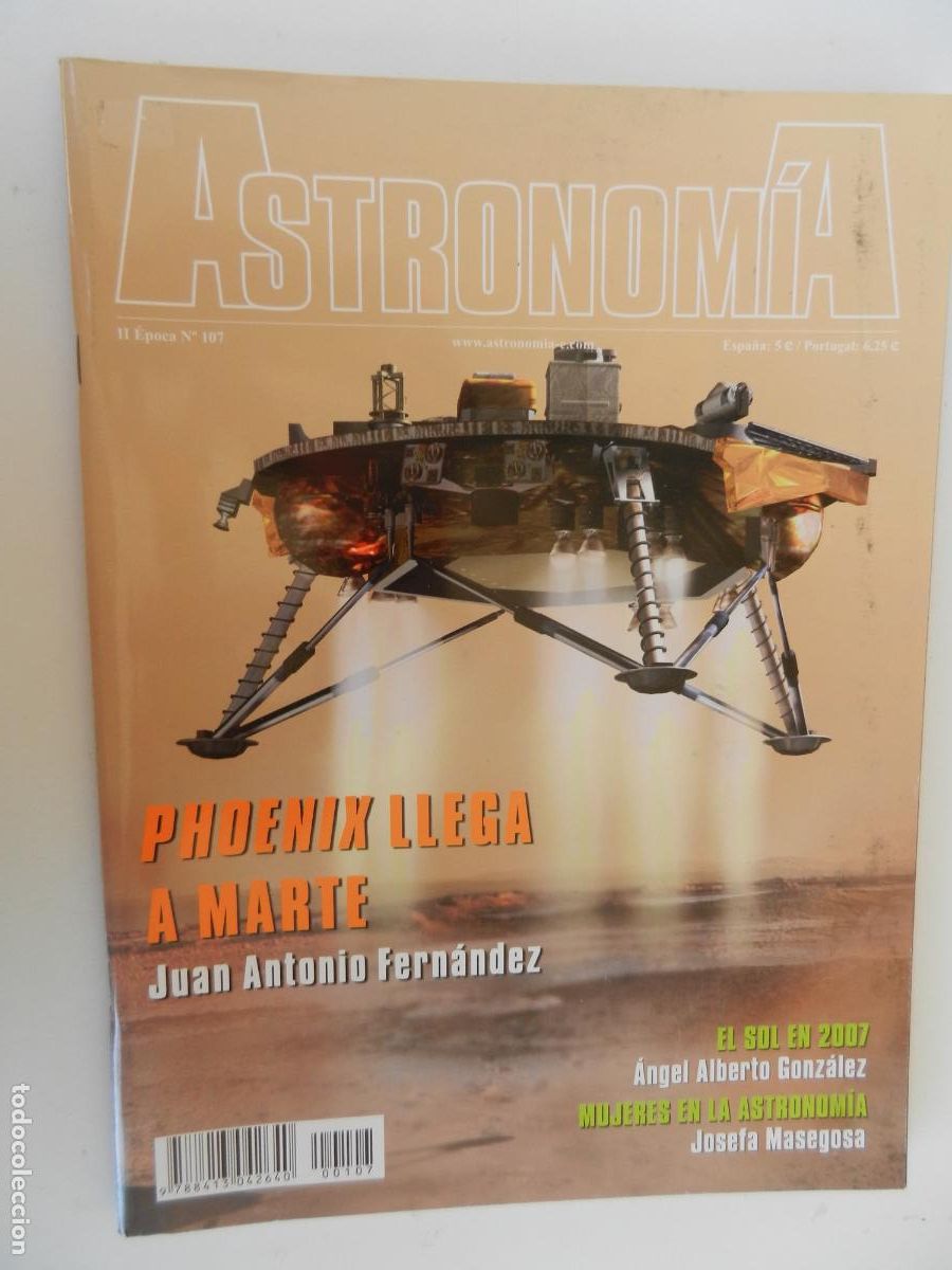 Collezionismo di Riviste e Giornali: TRIBUNA DE ASTRONOMIA Y UNIVERSO REVISTA N&ordm; 107-05-2008-PHOENIX LLEGA A MARTE -VER INDICE