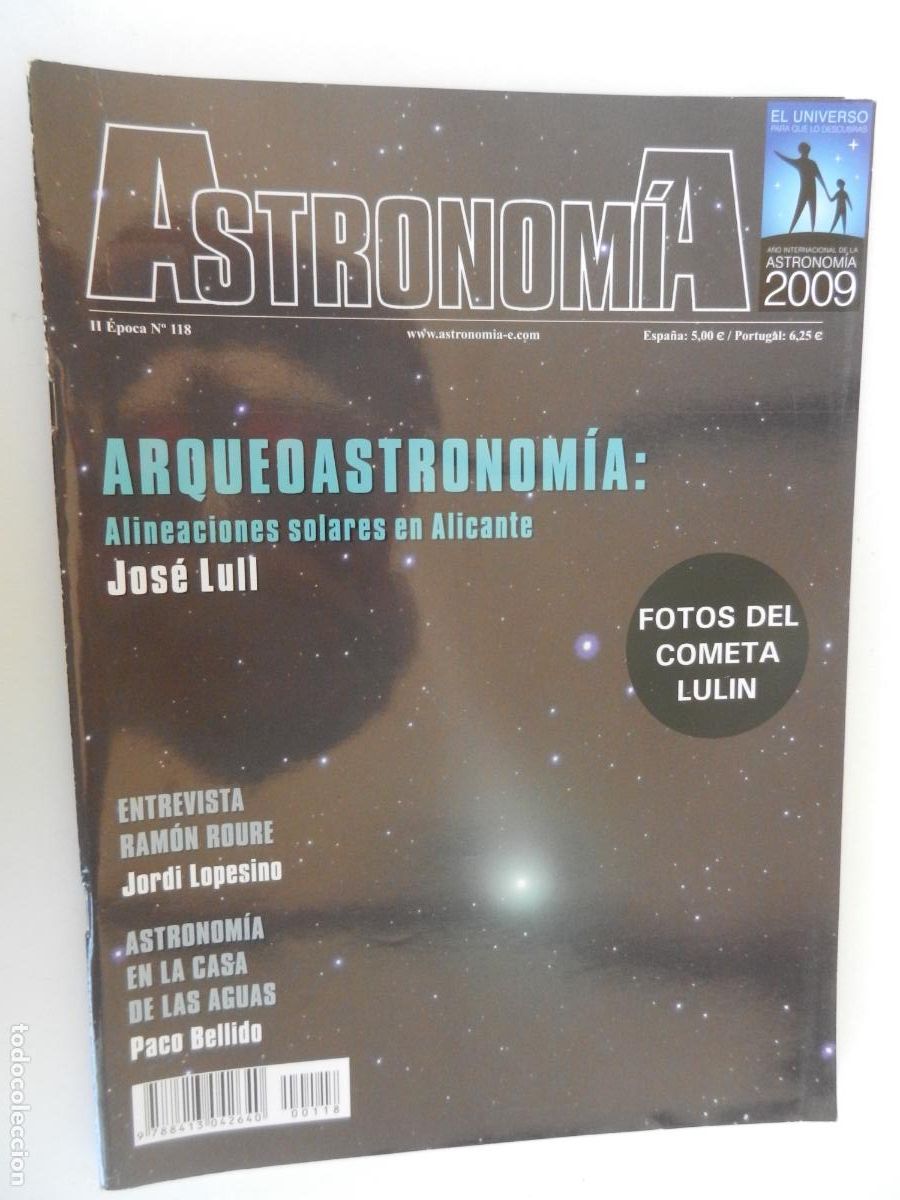Coleccionismo de Revistas y Peri&oacute;dicos: TRIBUNA DE ASTRONOMIA Y UNIVERSO REVISTA N&ordm; 118-04-2009-ARQUEOASTRONOMIA -VER INDICE