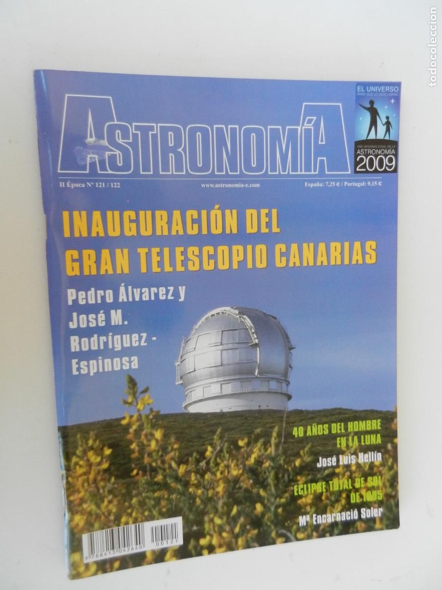 Coleccionismo de Revistas y Peri&oacute;dicos: TRIBUNA DE ASTRONOMIA Y UNIVERSO REVISTA N&ordm; 121/122-07/08-2009-TELESCOPIO DE CANARIAS -VER INDICE