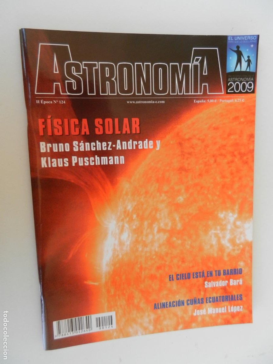 Coleccionismo de Revistas y Peri&oacute;dicos: TRIBUNA DE ASTRONOMIA Y UNIVERSO REVISTA N&ordm; 124-10-2009-FISICA SOLAR - VER INDICE