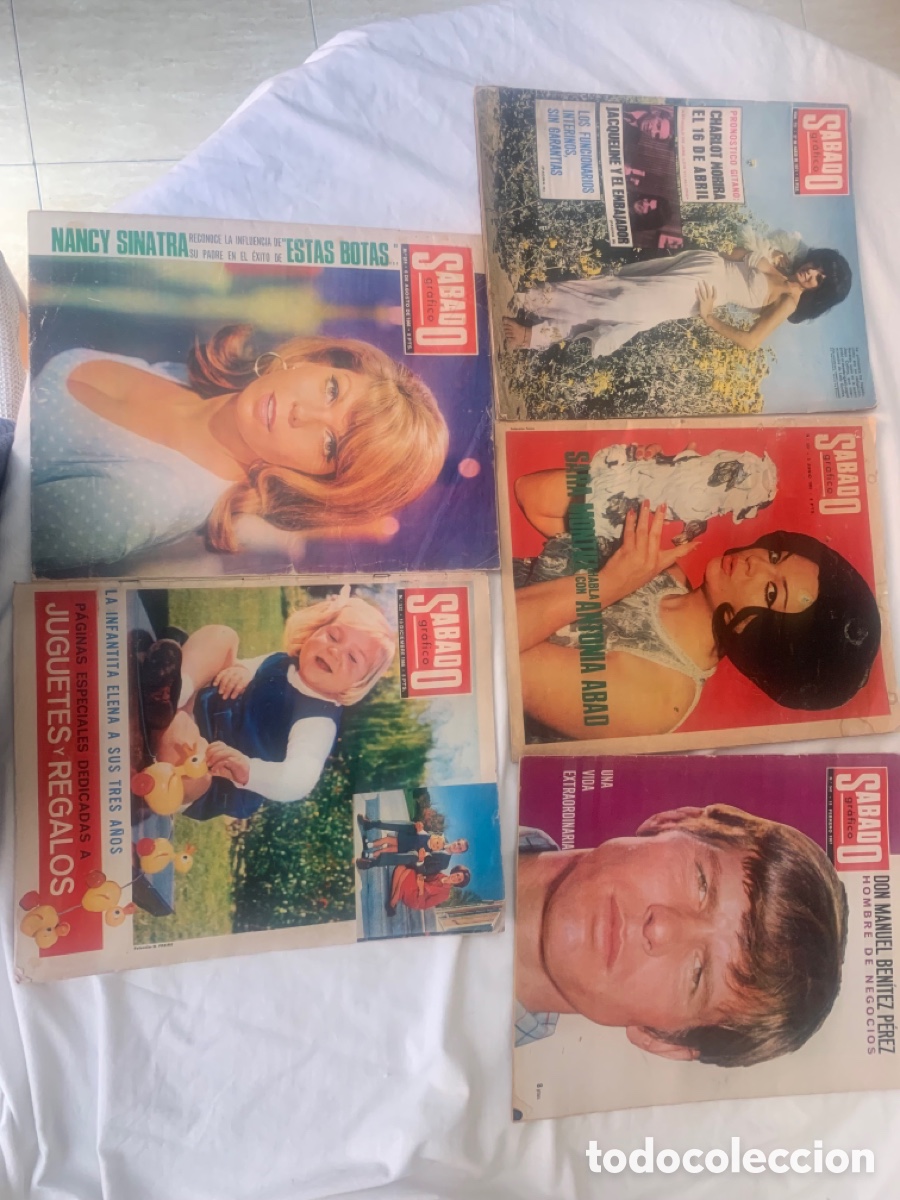 Coleccionismo de revistas y peri&oacute;dicos: Lote de revistas antiguas a&ntilde;os 60 S&Aacute;BADO
