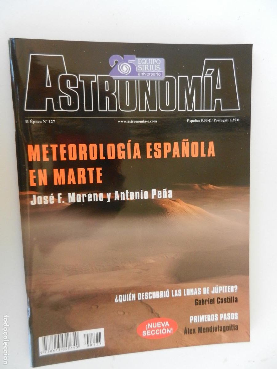 Collectionnisme de Revues et Journaux: TRIBUNA DE ASTRONOMIA Y UNIVERSO REVISTA N&ordm; 127-01-2010-METEREOLOGIA EN MARTE - VER INDICE