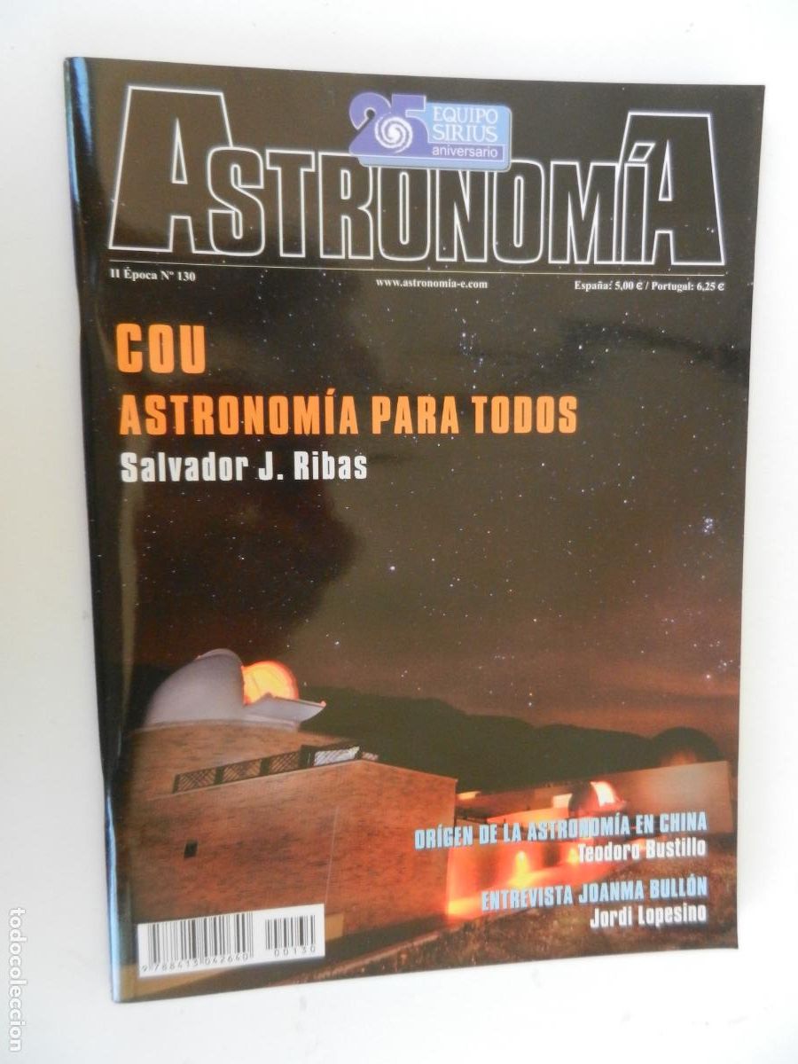 Coleccionismo de Revistas y Peri&oacute;dicos: TRIBUNA DE ASTRONOMIA Y UNIVERSO REVISTA N&ordm; 130-04-2010-COU , ASTRONOMIA PARA TODOS - VER INDICE