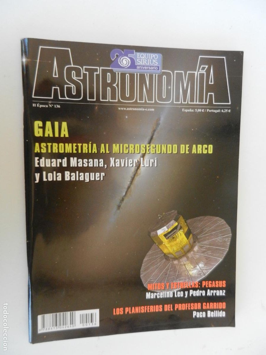 Collection Magazines and Newspapers: TRIBUNA DE ASTRONOMIA Y UNIVERSO REVISTA N&ordm; 136-10-2010-GAIA - ASTROMETRIA - VER INDICE