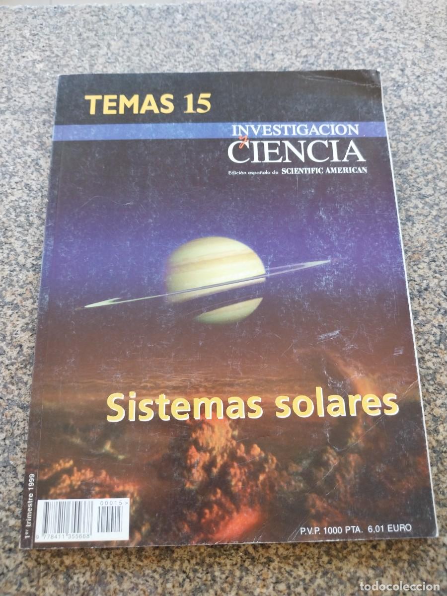 Coleccionismo de Revistas y Peri&oacute;dicos: REVISTA - TEMAS 15 - INVESTIGACION Y CIENCIA -- SISTEMAS SOLARES --