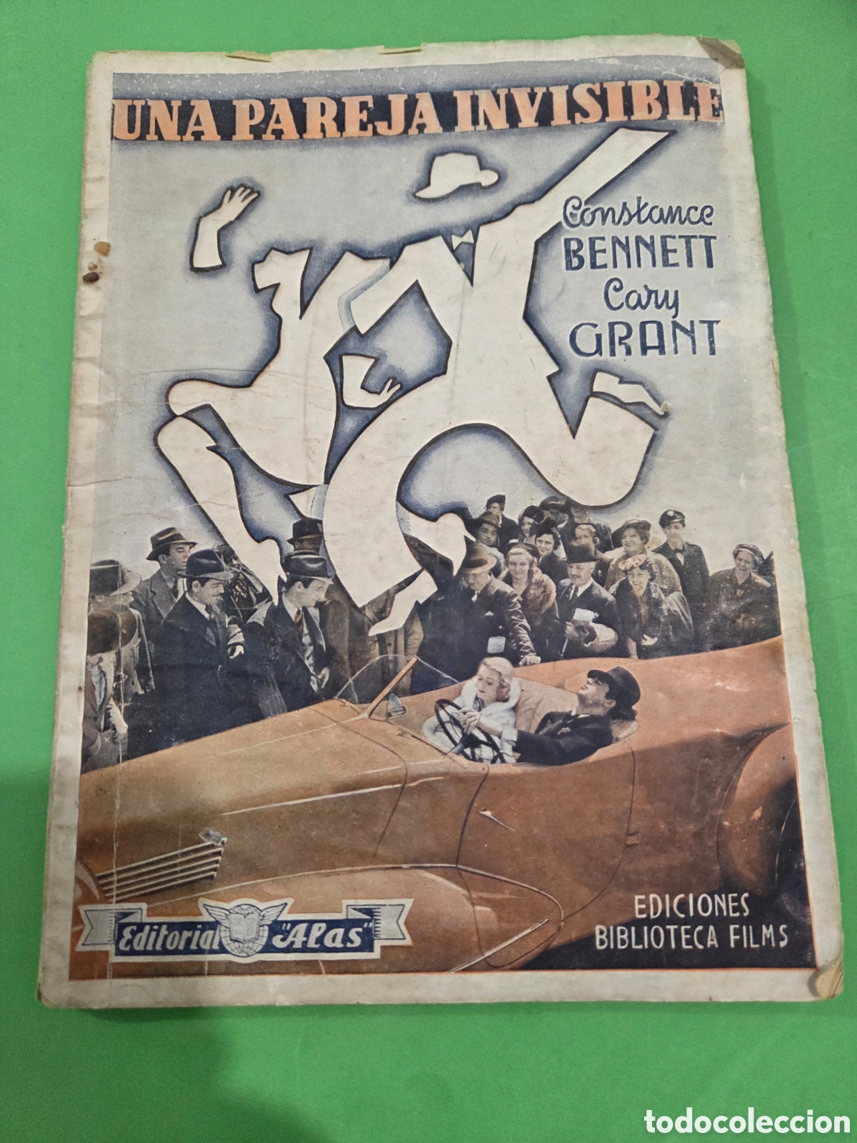 Coleccionismo de revistas y peri&oacute;dicos: ANTIGUA REVISTA..&rdquo;&rdquo;EDITORIAL ALAS&rdquo;&rdquo;..&rdquo;&rdquo;UNA PAREJA INVISIBLE&rdquo;&rdquo;..C. BENNET Y CARY GRANT....E.B.FILMS..