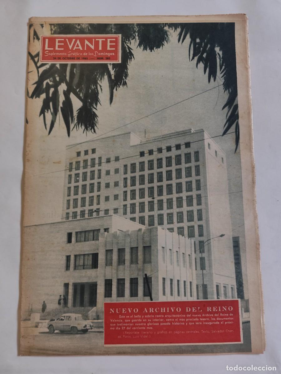 Coleccionismo de Revistas y Peri&oacute;dicos: LEVANTE 1965, NUEVO ARCHIVO REINO DE VALENCIA, VII CENTENARIO MISTERIO ELCHE, ALCOY, PARQUE TRAFICO