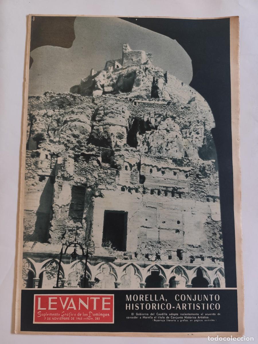 Coleccionismo de Revistas y Peri&oacute;dicos: REVISTA LEVANTE 1965, MORELLA, JARDINES QUE PINT&Oacute; SOROLLA, FABRICA MURS I VALLS BANCO NAVIO, ALCOY