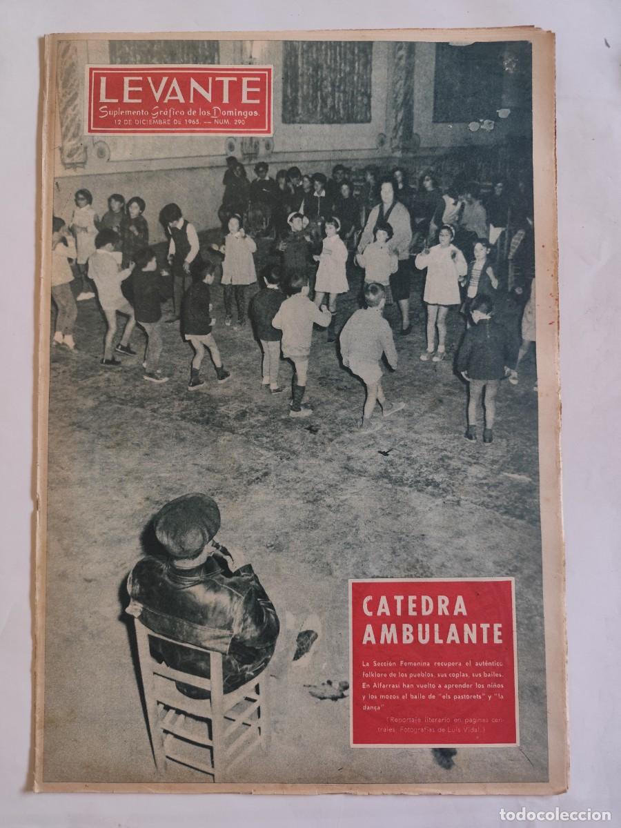 Coleccionismo de Revistas y Peri&oacute;dicos: REVISTA LEVANTE 1965, ALFARRASI CATEDRA AMBULANTE, LA ALBUFERA, DENIA JUGUETES, LUIS PRADES PINTOR