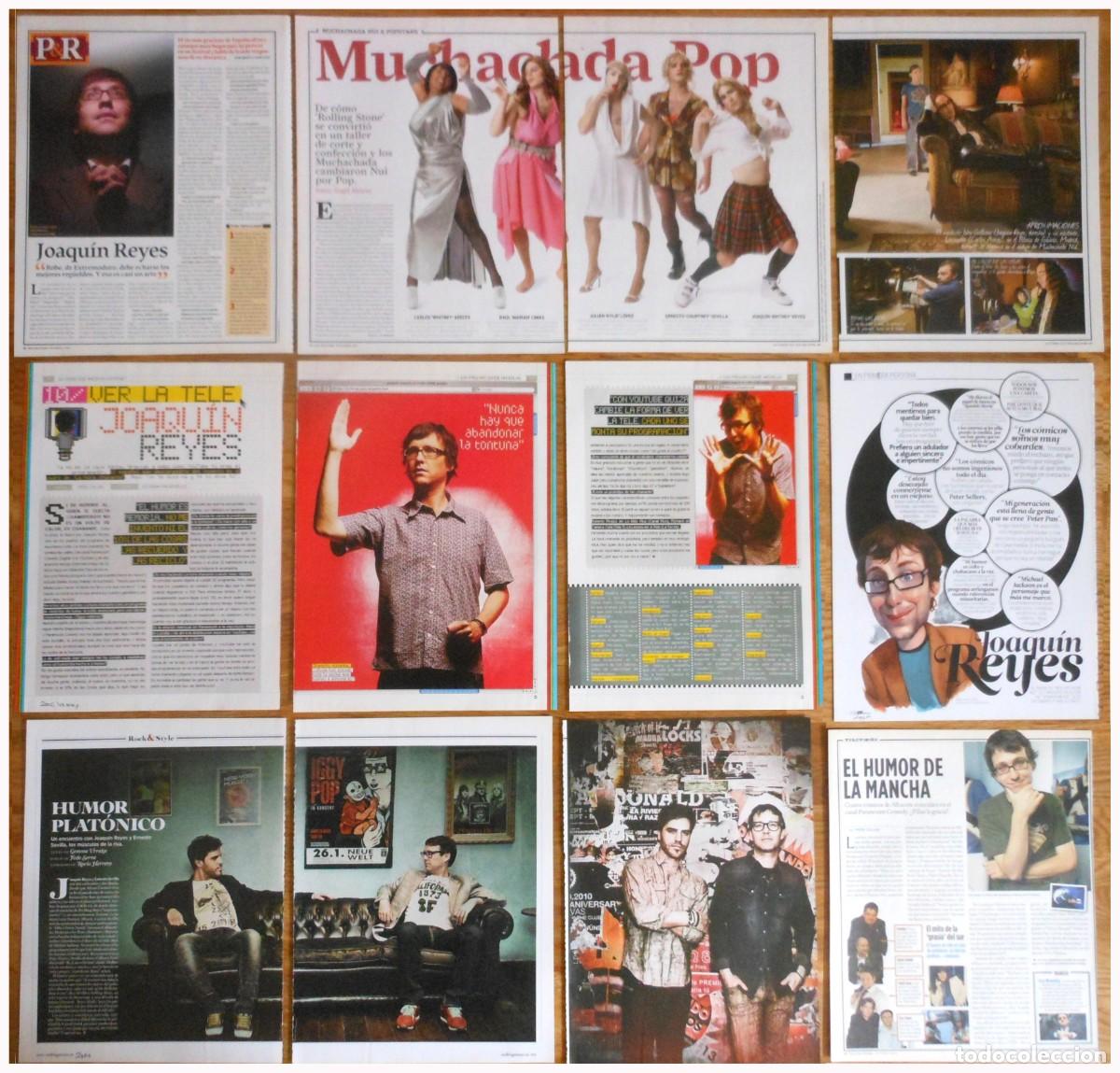 Coleccionismo de Revistas y Peri&oacute;dicos: JOAQUIN REYES lote prensa clippings humor Muchachada Nui Hora Chanante recortes