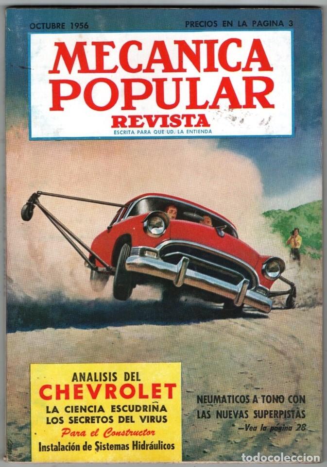 Coleccionismo de Revistas y Peri&oacute;dicos: 1956 OCTUBRE MECANICA POPULAR EL CHEVROLET V8 EVOLUCION DE LOS NEUMATICOS 164 PAG BUEN ESTADO