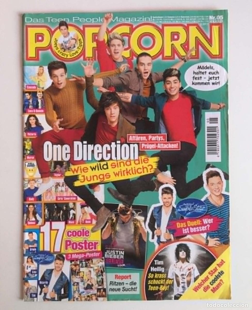 Coleccionismo de Revistas y Peri&oacute;dicos: One Direction Original German Popcorn Magazine Cover & 2-Page Article Clipping Issue 05/2013 Music
