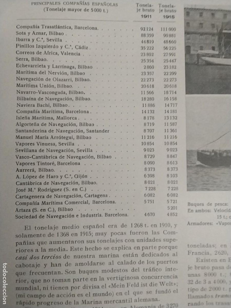 Coleccionismo de Revistas y Peri&oacute;dicos: PINILLOS IZQUIERDO COMPA&Ntilde;IA VALENCIANA VAPORES AFRICA IBARRA ISLE&Ntilde;A MARITIMA MARITIMA MAHON 1914