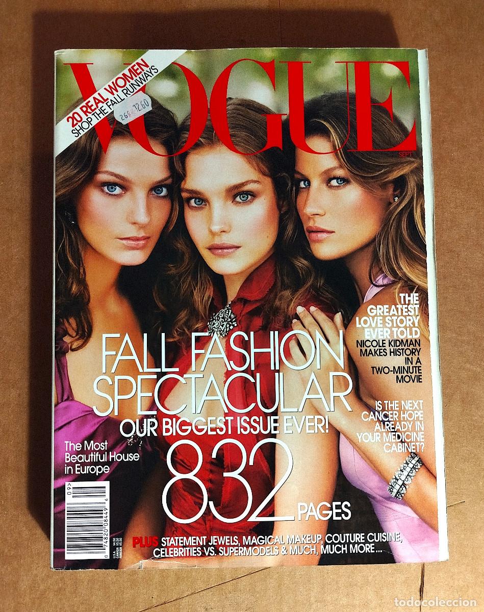 Coleccionismo de revistas y peri&oacute;dicos: VOGUE US SEPTEMBER 2004 - DARIA WERBOWY - NATALIA VODIANOVA - GISELE BUNDCHEN - 832 p.