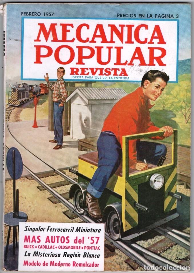 Coleccionismo de Revistas y Peri&oacute;dicos: 1957 FEBRERO MECANICA POPULAR PONTIAC OLDSMOBILE BUICK CADILLAC 164 PAG BUEN ESTADO
