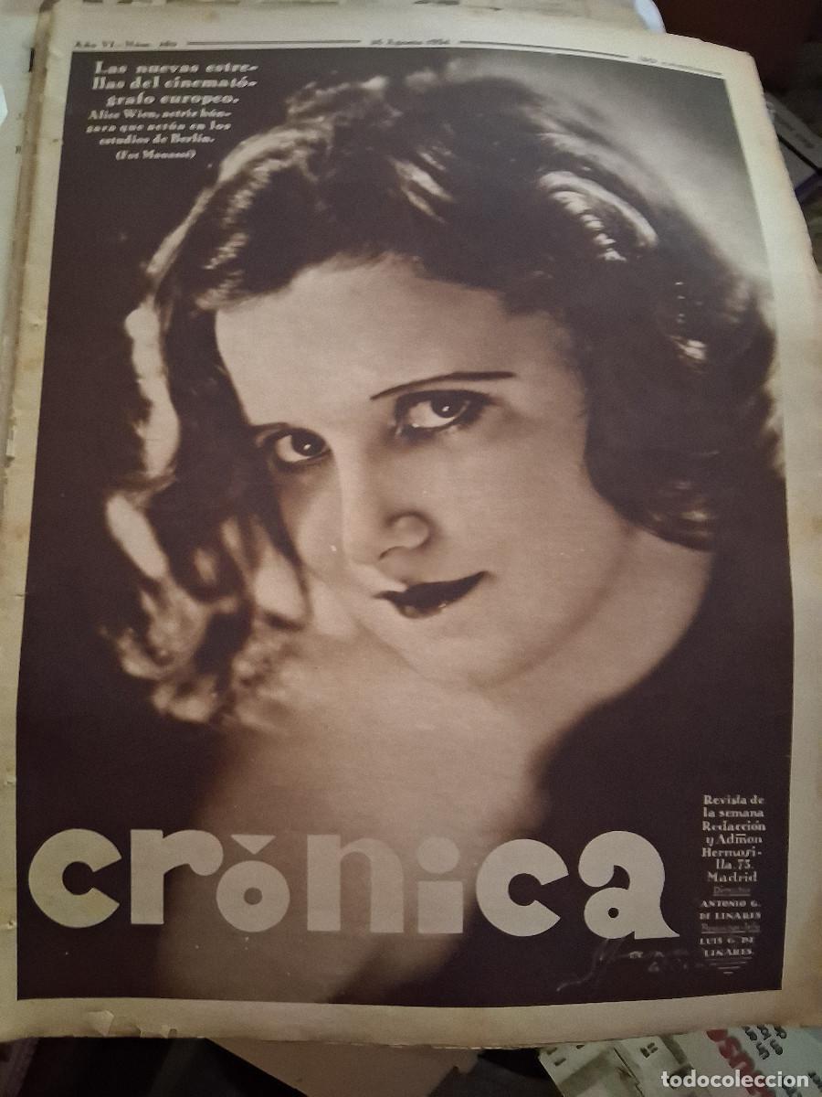 Sammeln von Zeitschriften und Zeitungen: CR&Oacute;NICA 250, 26 agosto 1934 &ldquo;Vacaciones sin mujer son vacaciones perdidas&rdquo;, &ldquo;La vida