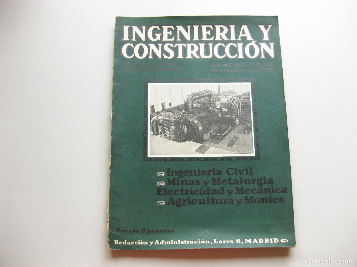 Collection Magazines and Newspapers: REVISTA INGENIERIA Y CONSTRUCCI&Oacute;N N&ordm; 35 DE 1925