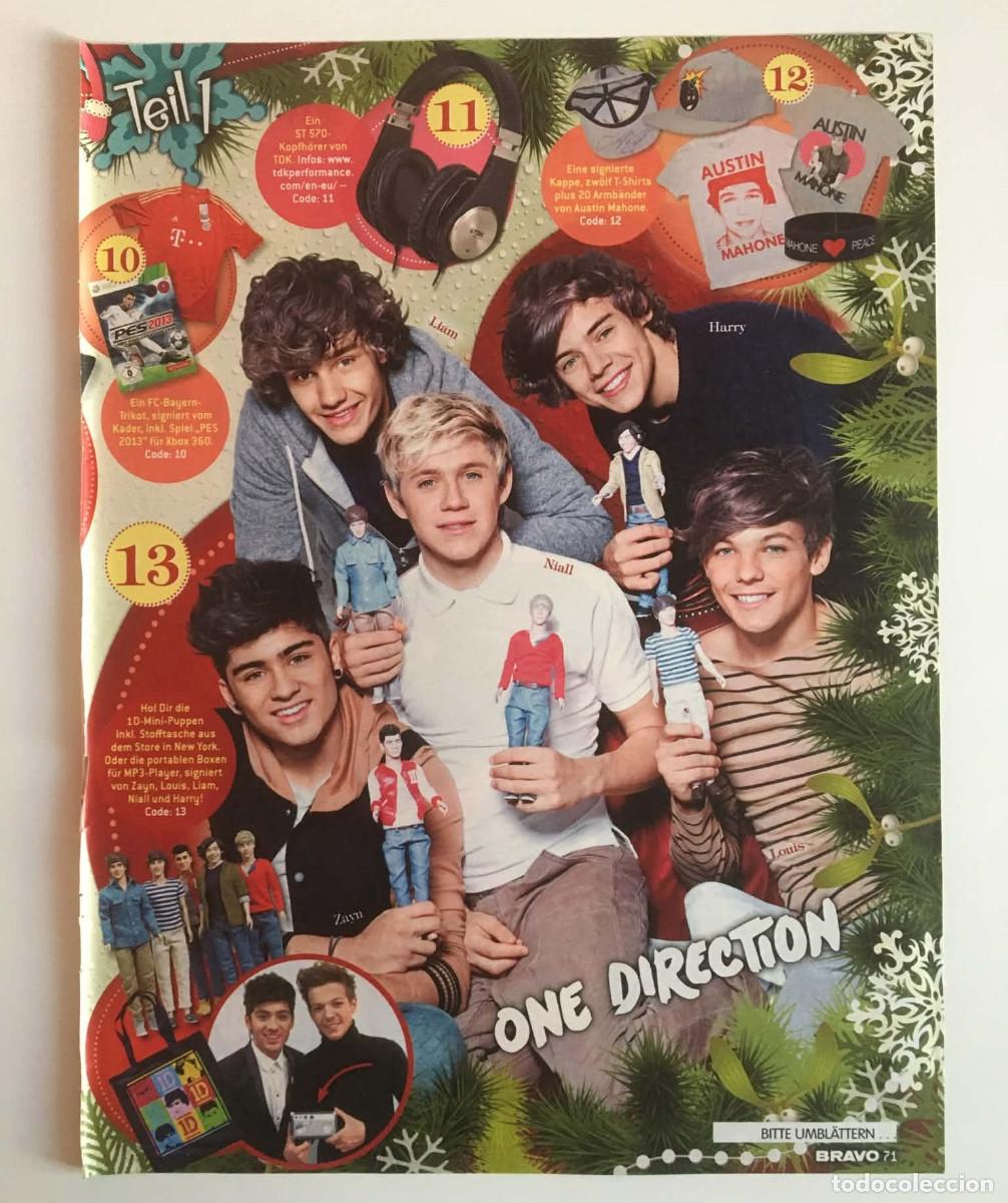 Coleccionismo de Revistas y Peri&oacute;dicos: One Direction Vintage Christmas Theme Magazine Page Cutout Bravo Germany Music