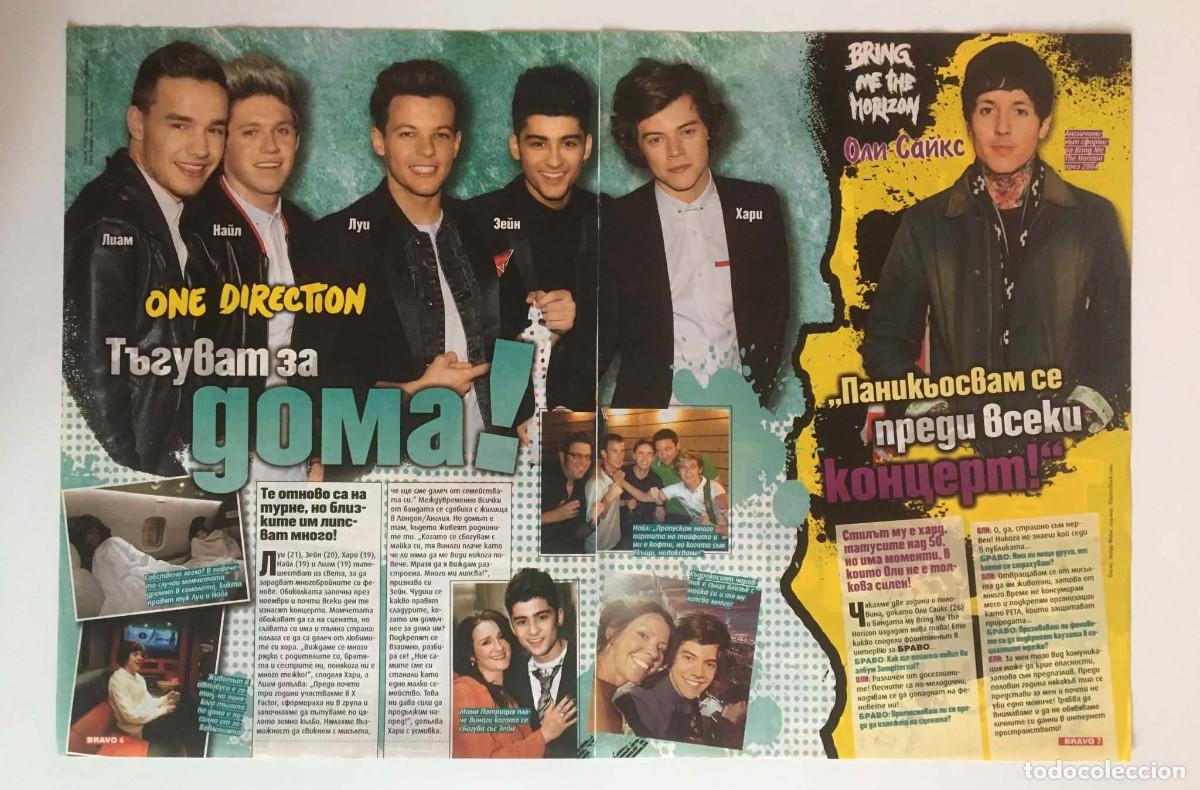 Coleccionismo de Revistas y Peri&oacute;dicos: One Direction / Bring Me The Horizon Oli Sykes Rare Bulgarian Bravo Magazine Article Clipping Music
