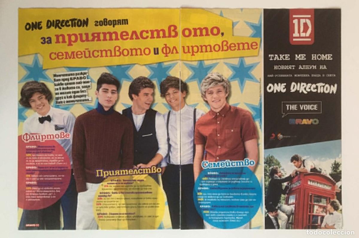 Coleccionismo de Revistas y Peri&oacute;dicos: One Direction Take Me Home Album Promo & Deep Interview Rare Bravo Magazine Bulgaria 2-Page Clipping