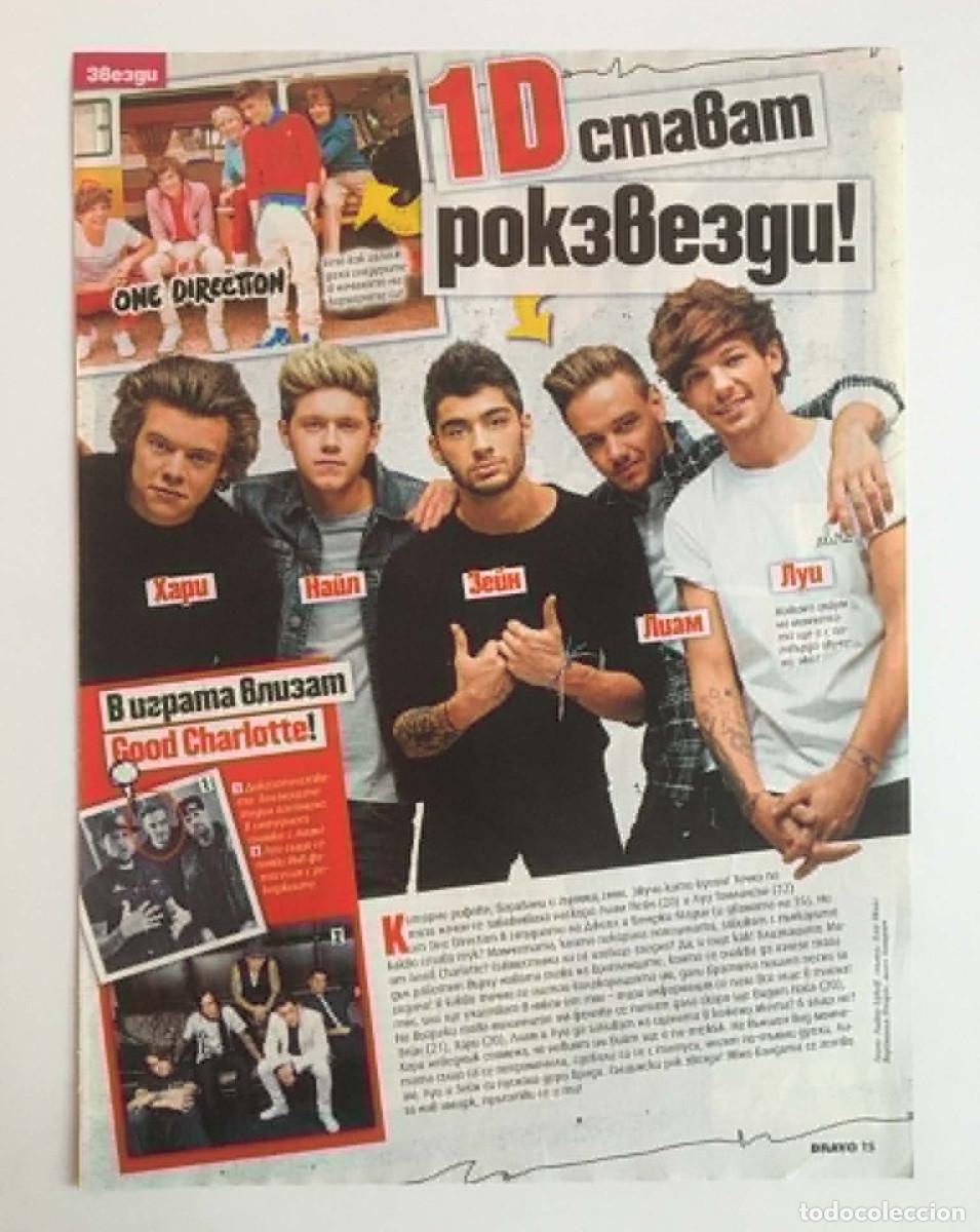 Coleccionismo de Revistas y Peri&oacute;dicos: One Direction & Good Charlotte Vintage 2010s Memorabilia Bulgarian Bravo Magazine Clipping A4