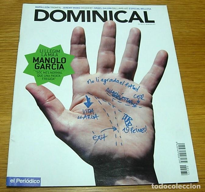 Collezionismo di Riviste e Giornali: Revista DOMINICAL n&ordm; 475 MANOLO GARCIA JEREMY IRONS CHRISTINA RICCI MARIA LEON WILCO 2011 en Catal&aacute;n
