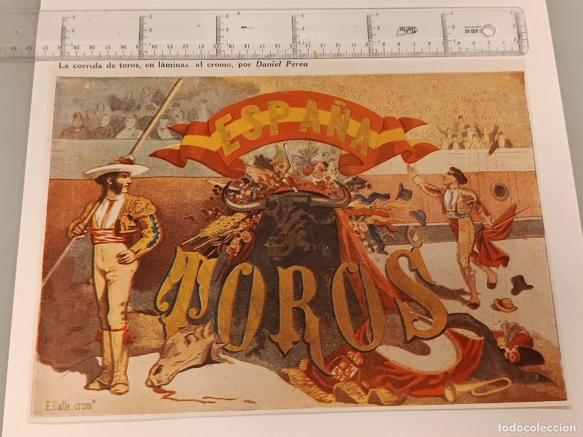 Collezionismo di Riviste e Giornali: L&aacute;mina Taurina &rdquo;Corrida de toros&rdquo; - Daniel Perea. El Ruedo. C. 1945. Tauromaquia.