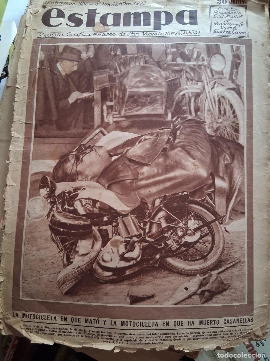 Colecionismo de Revistas e Jornais: ESTAMPA Revista Gr&aacute;fica Madrid 304 (4 noviembre de 1933) &ldquo;El tr&aacute;gico fin de Casanellas