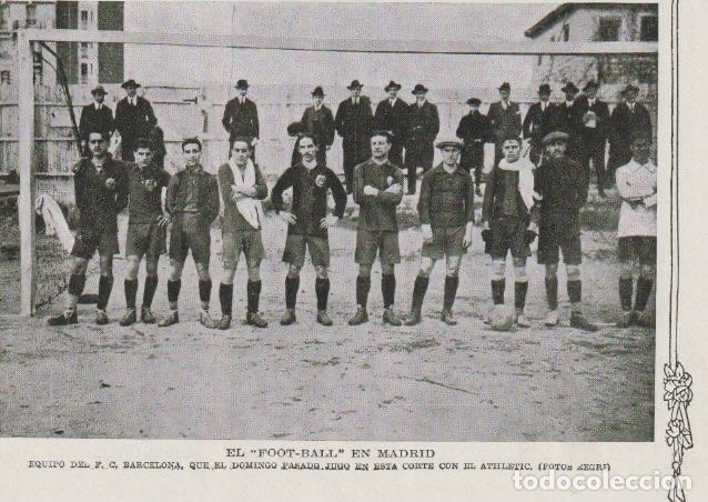 Coleccionismo de Revistas y Peri&oacute;dicos: * MADRID * F&uacute;tbol F.C. Barcelona - Athletic - 1915