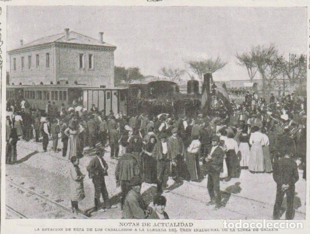 Coleccionismo de Revistas y Peri&oacute;dicos: * FERROCARRIL *TREN * L&iacute;nea Gallur-Egea de los Caballeros - 1915