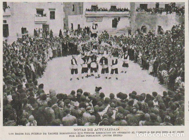 Coleccionismo de Revistas y Peri&oacute;dicos: Mozos del pueblo de Tauste (Zaragoza) - 1915
