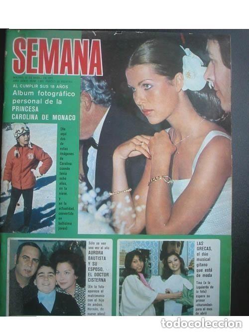 Coleccionismo de Revistas y Peri&oacute;dicos: SEMANA. A&Ntilde;O XXXVI N 1823 - 25 ENERO 1975 - CON INMA DE SANTIS